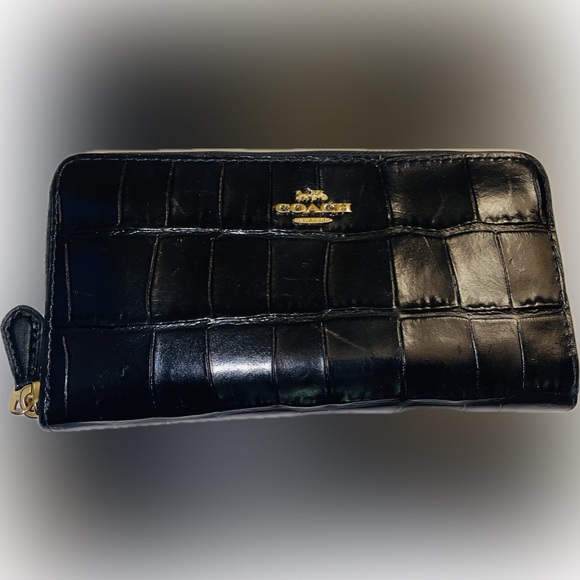 Black Coach leather satchel bag and wallet - Picture 2 of 3